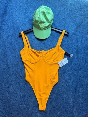 NWT Swimsuits For All Camille Kostek Shes Iconic Orange Underwire Swimsuit |M